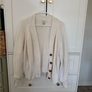 a new day Cream Button-Up Cardigan